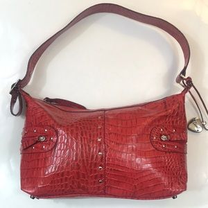 Sharif Studio leather bag, orange/red leather, EUC